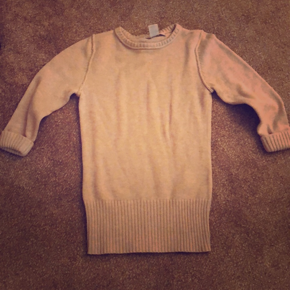 Taupe 3/4 length sleeve sweater